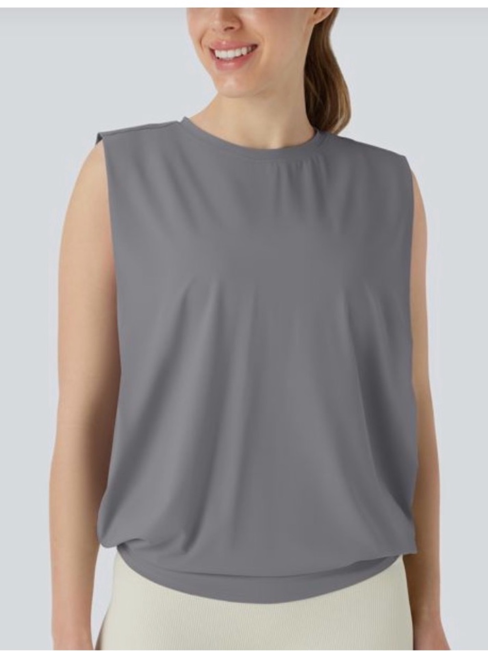 Halara layered tank LARGE GREY